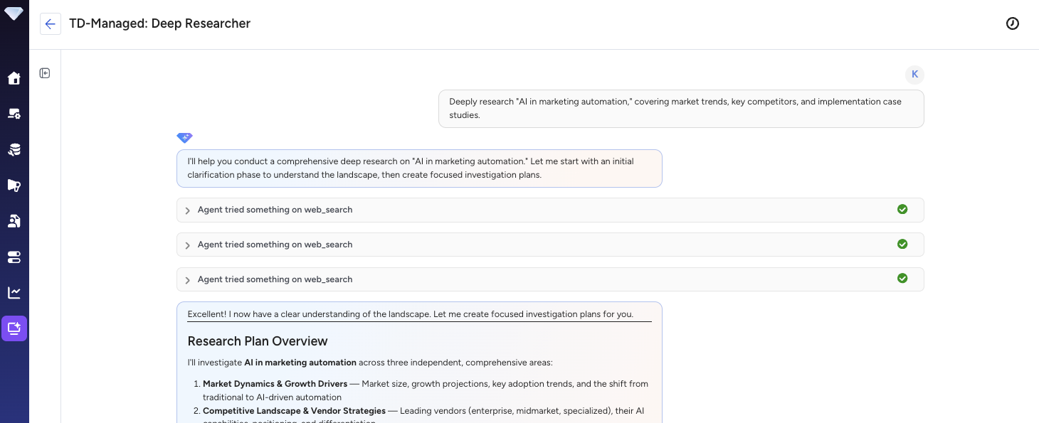 deep research agent sample input